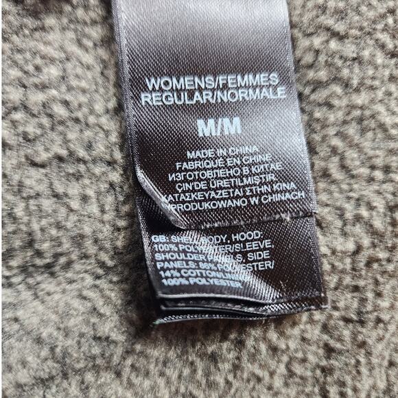 North Face Fleece Jacket Hoodie Womens Medium Hooded Full Zip Hiking Sweatshirt - Picture 3 of 11